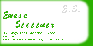 emese stettner business card